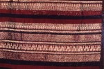  maroon and black silk embroidered with gold