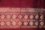  maroon silk embroidered with gold