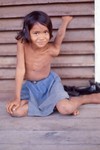  Young girl on my porch in Ayuthya
