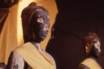  Buddhas with yellow drapery