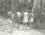 At the Botanical Gardens in Singapore: Susie Becker, Renee, Mona, and Barb