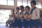  Some of my students at school about to give their offerings (Nakorn Srithammarat)
