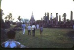 PuangPhet and guides At the ruins of Sukhotha