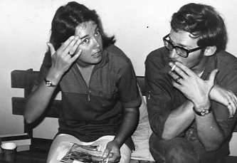 Kevin with Mary- a British volunteer in Korat. July  70