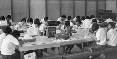 Students at Suranaree School in Korat.
