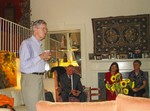 Kevin Delany addresses the group