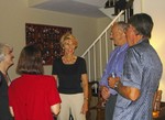 Kathy Hyndman, Susie Becker (back to camera), Joan Delany, Vance Hyndman and Webb Nass