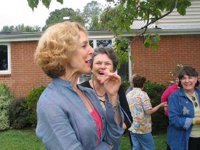 Grace Hendershott, Rachel Baker and Jan Dunn Oldroyd