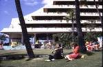Thai instructor and Ingrid at Hilton Hotel in Kona